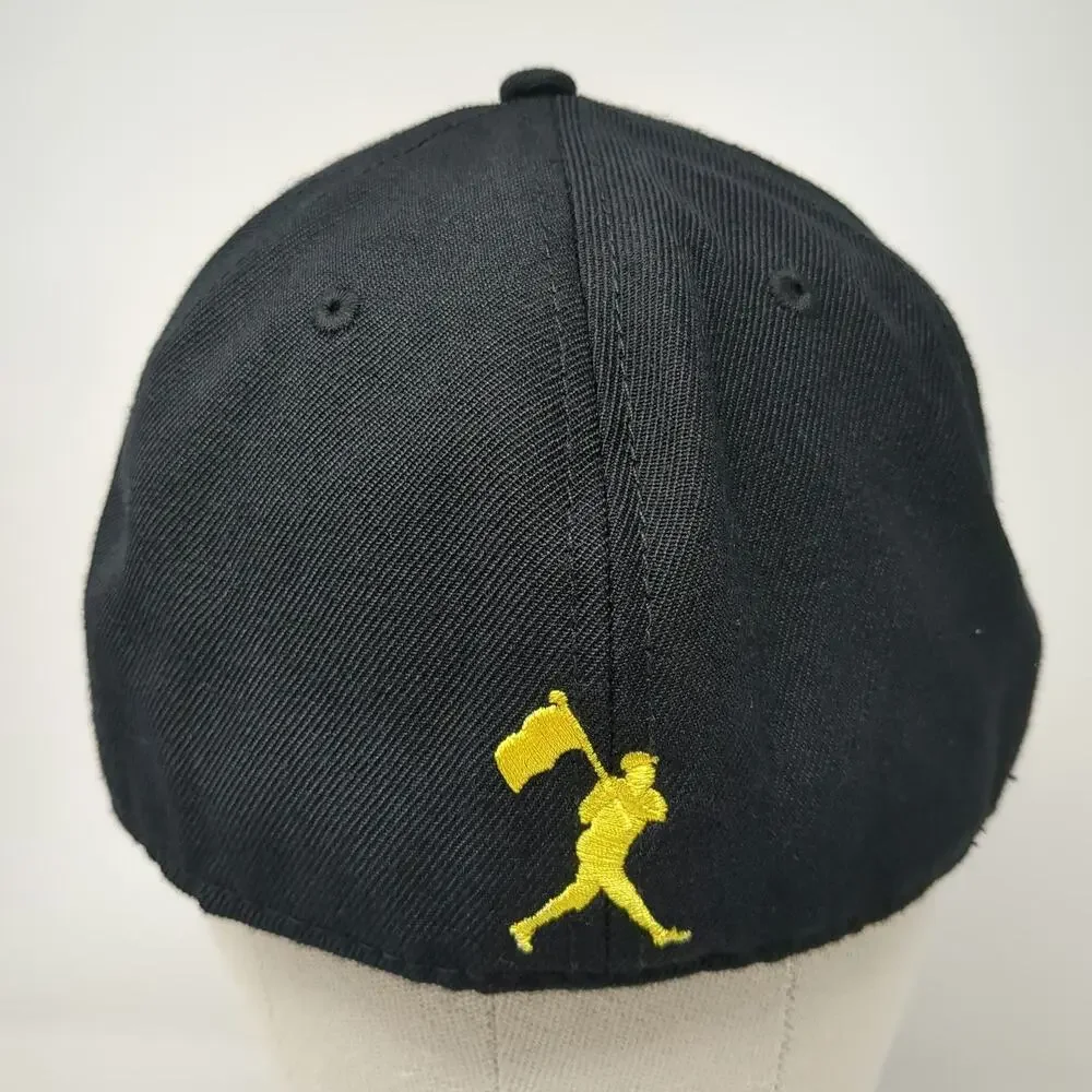 Baseballism Baseball Cap Black 7 1/4 Lemon Bad Hops Graphic Fitted Flat Brim Hat